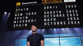 Antonio Díaz, más conocido como El Mago Pop, durante la rueda de prensa que ofreció este lunes en Barcelona, en la que ha anunciado que debutará en Broadway el próximo mes de agosto, así como la compra del Branson Magic Theater, el teatro más grande de Misuri, en Estados Unidos.