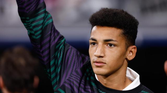 Álvaro Rodríguez, con el Real Madrid en 2023