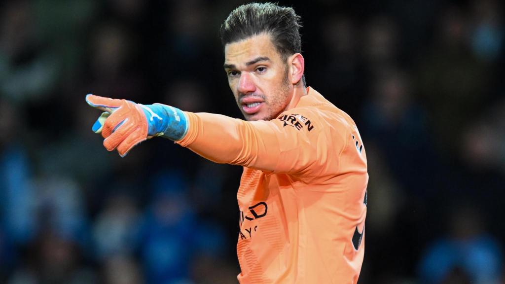 Ederson, en un partido del Manchester City en la temporada 2022/2023