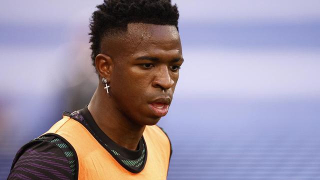 Vinicius, durante un entrenamiento.