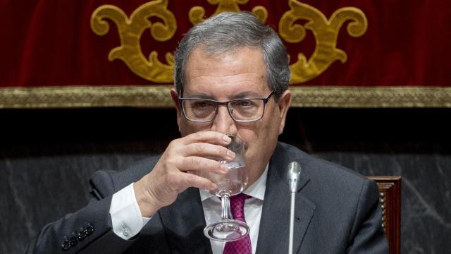 Rafael Mozo, presidente suplente del CGPJ, en un acto el pasado 10 de enero./