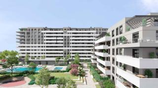 Interior de la promoción Eneo de Aedas Homes en Alcalá de Henares.