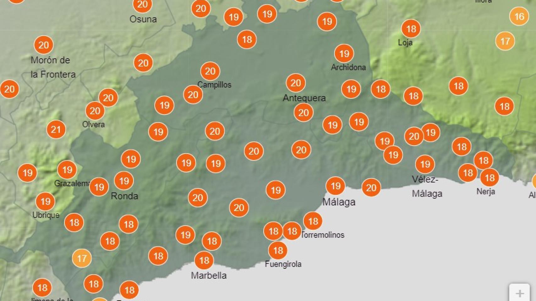 El tiempo en Málaga para este miércoles 24 de noviembre