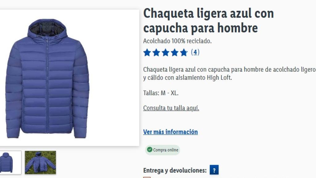 Chaqueta ligera.