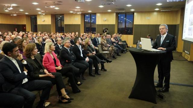 Pedro Palomo en la conferencia‘Octaviano Palomo El éxito de tres generaciones’