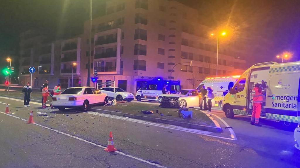 Accidente en la calle Kilimanjaro de Valladolid