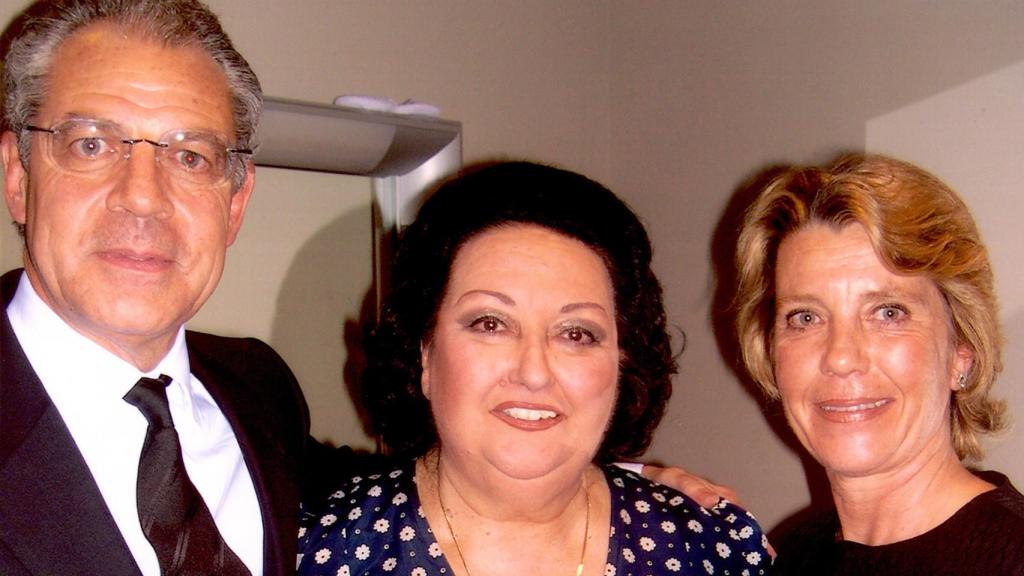 El doctor Pedro Clarós junto a Montserrat Caballé.