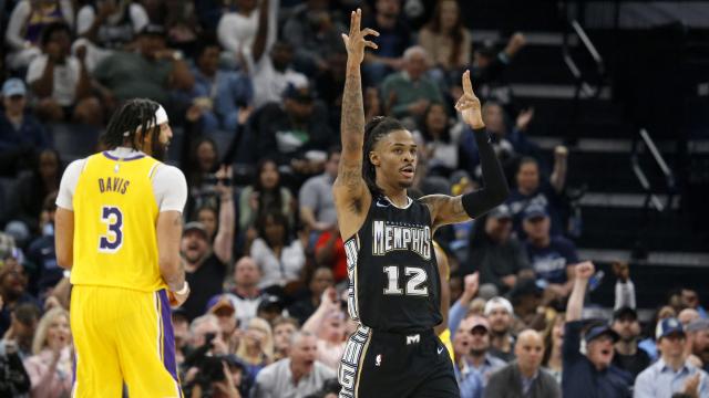 Ja Morant, durante un partido contra Los Angeles Lakers