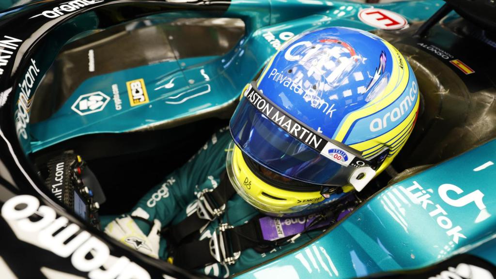 Fernando Alonso, con su Aston Martin en la temporada 2023 de la Fórmula 1