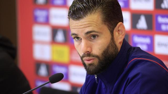 Nacho Fernández en una rueda de prensa con la selección española