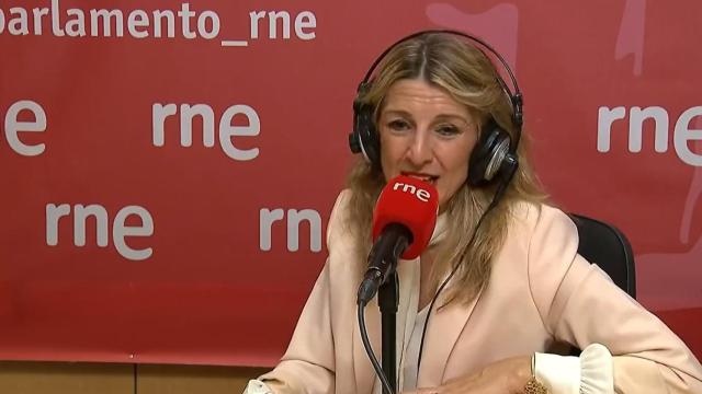 Yolanda Díaz este miércoles en RNE.