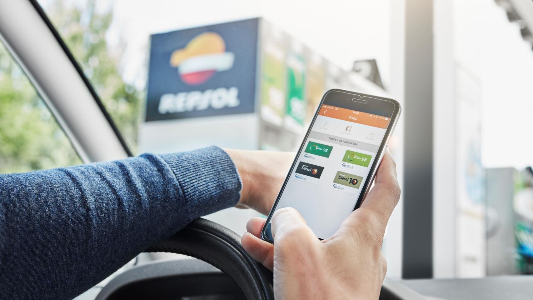 Aplicación de pago Waylet de Repsol.