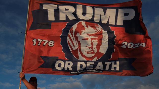 Protestas este lunes en favor de Trump.