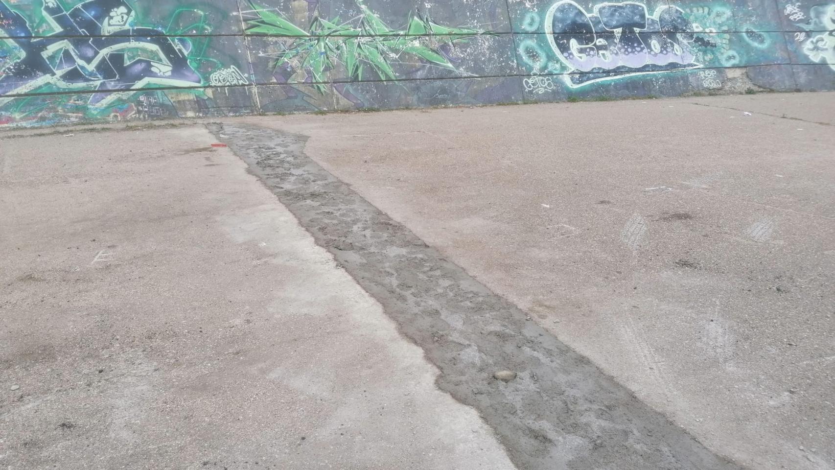 Obra de La Vaguada vandalizada