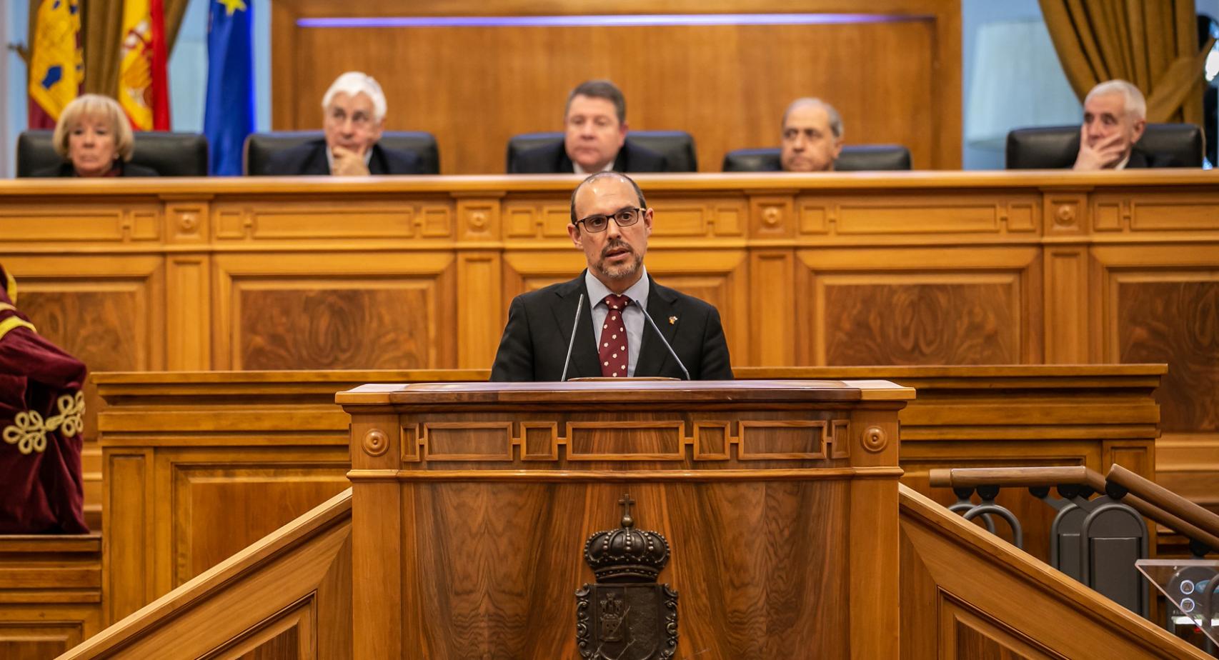 Pablo Bellido, presidente de las Cortes de Castilla-La Mancha. Foto: JCCM.