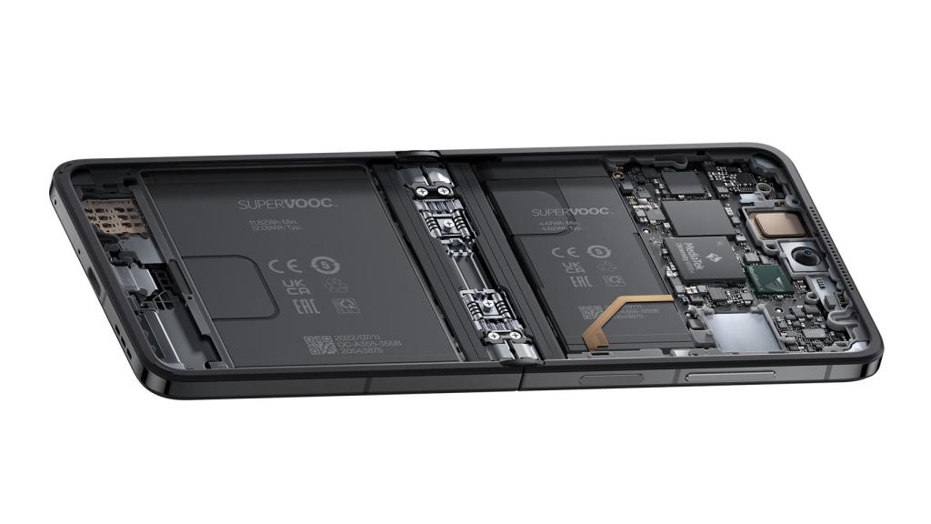 Baterías del OPPO Find N2 Flip.