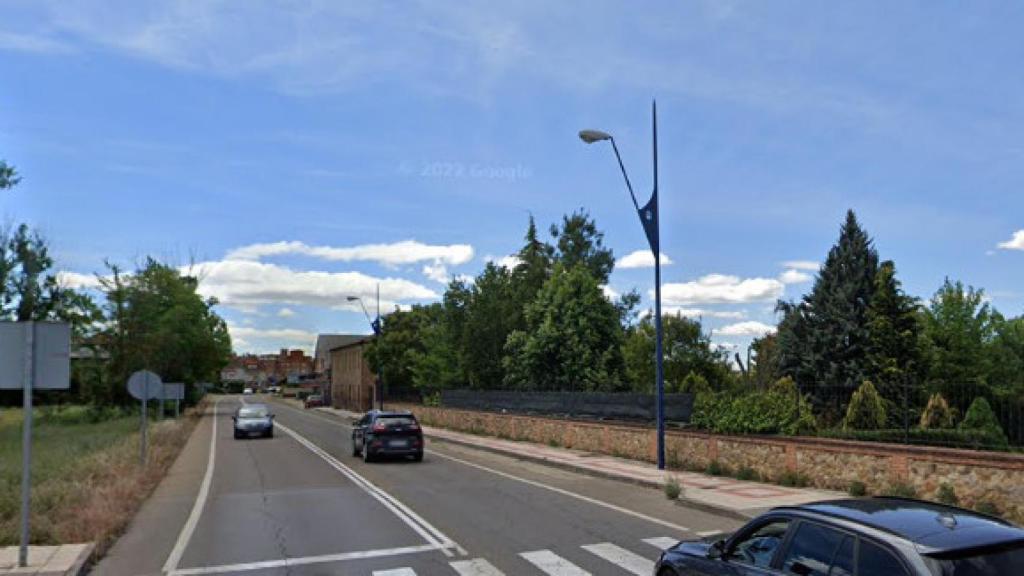 Zona donde se construirá el futuro carril bici.