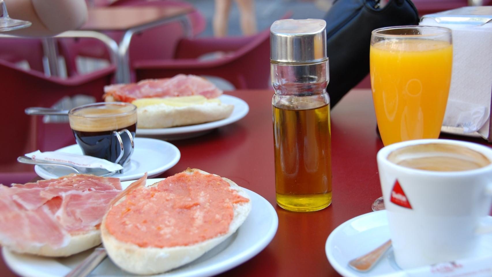 Desayuno español.