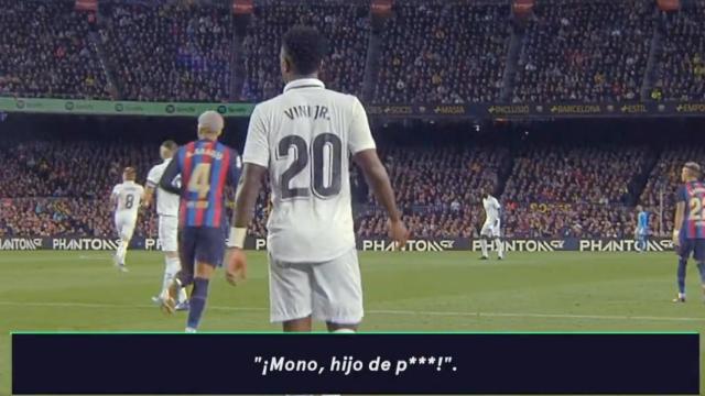Los graves insultos racistas a Vinicius durante El Clásico en el Camp Nou