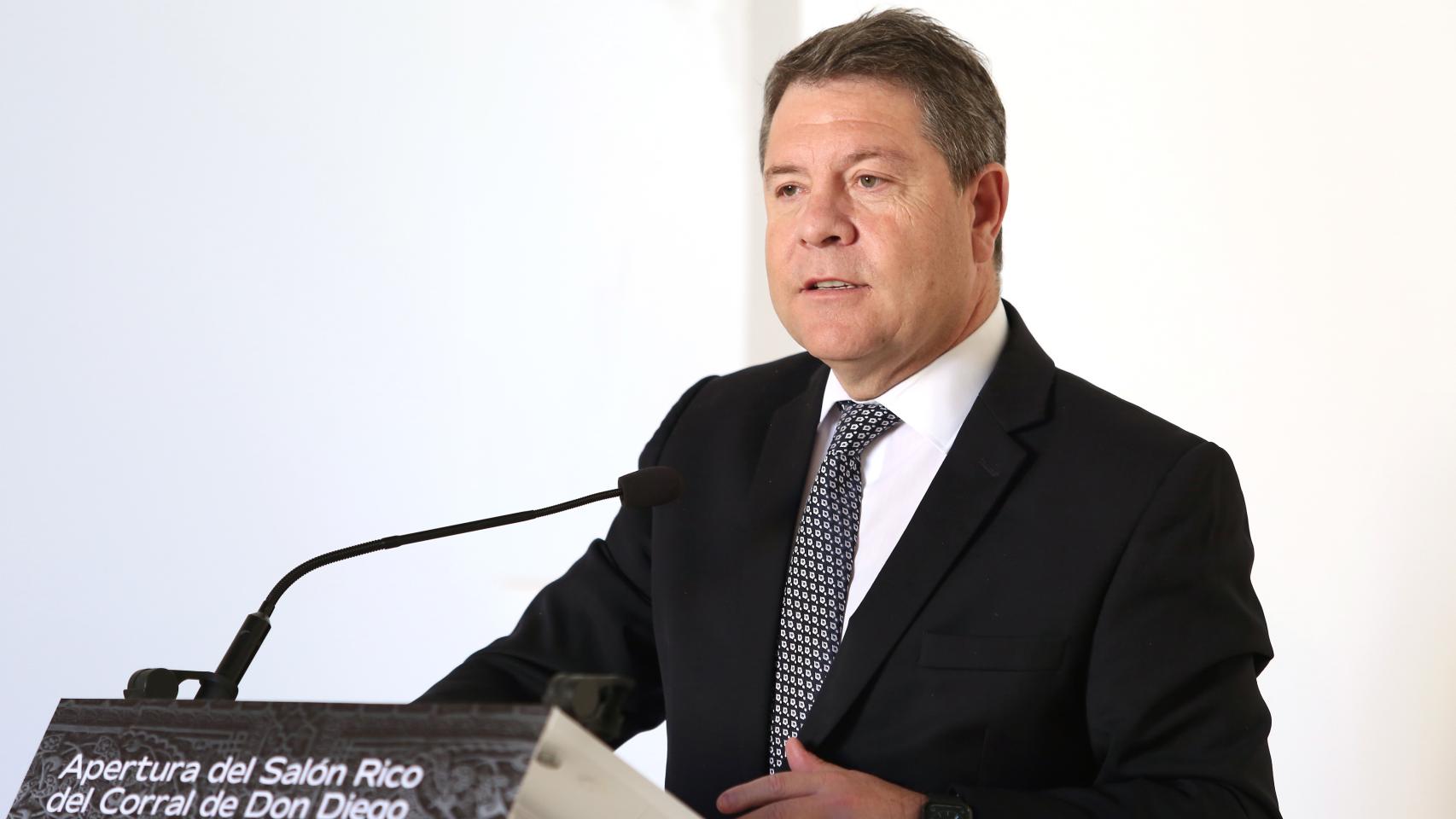 Emiliano García-Page en el Salón Rico / foto: Óscar Huertas