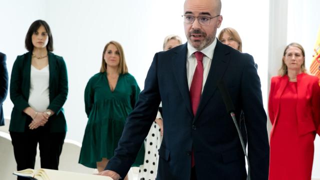 El secretario general de Presidencia del Gobierno, Francisco Martín Aguirre, durante su toma de posesión.
