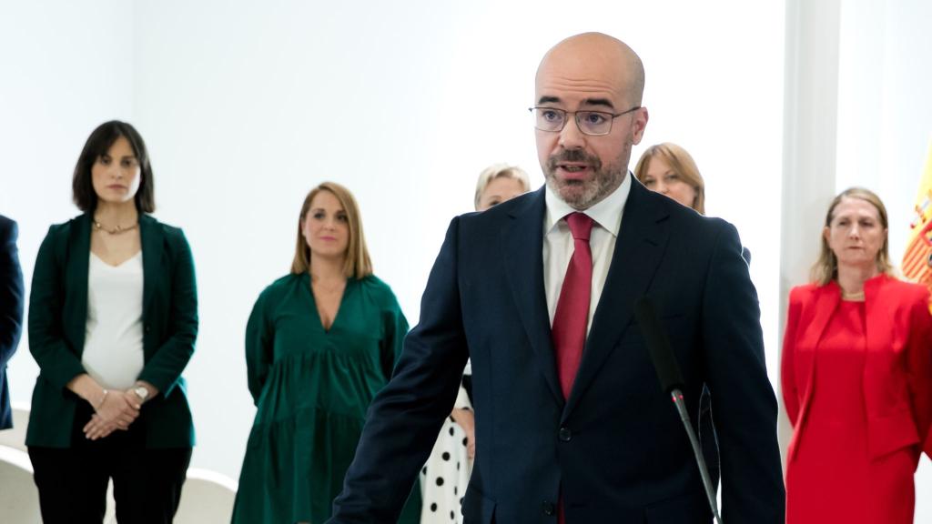 El secretario general de Presidencia del Gobierno, Francisco Martín Aguirre, durante su toma de posesión.