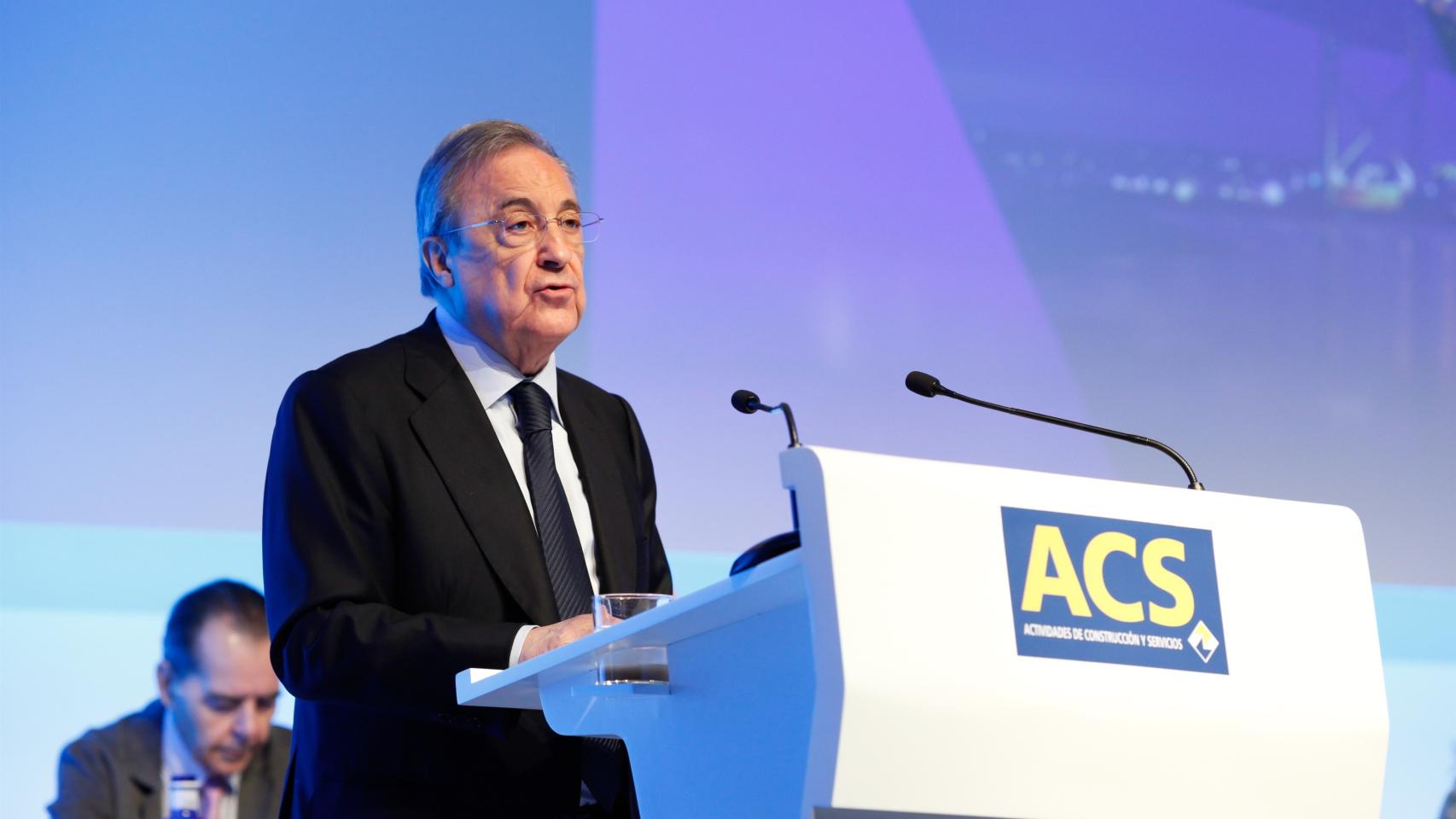 Florentino Pérez en la anterior junta de accionistas.