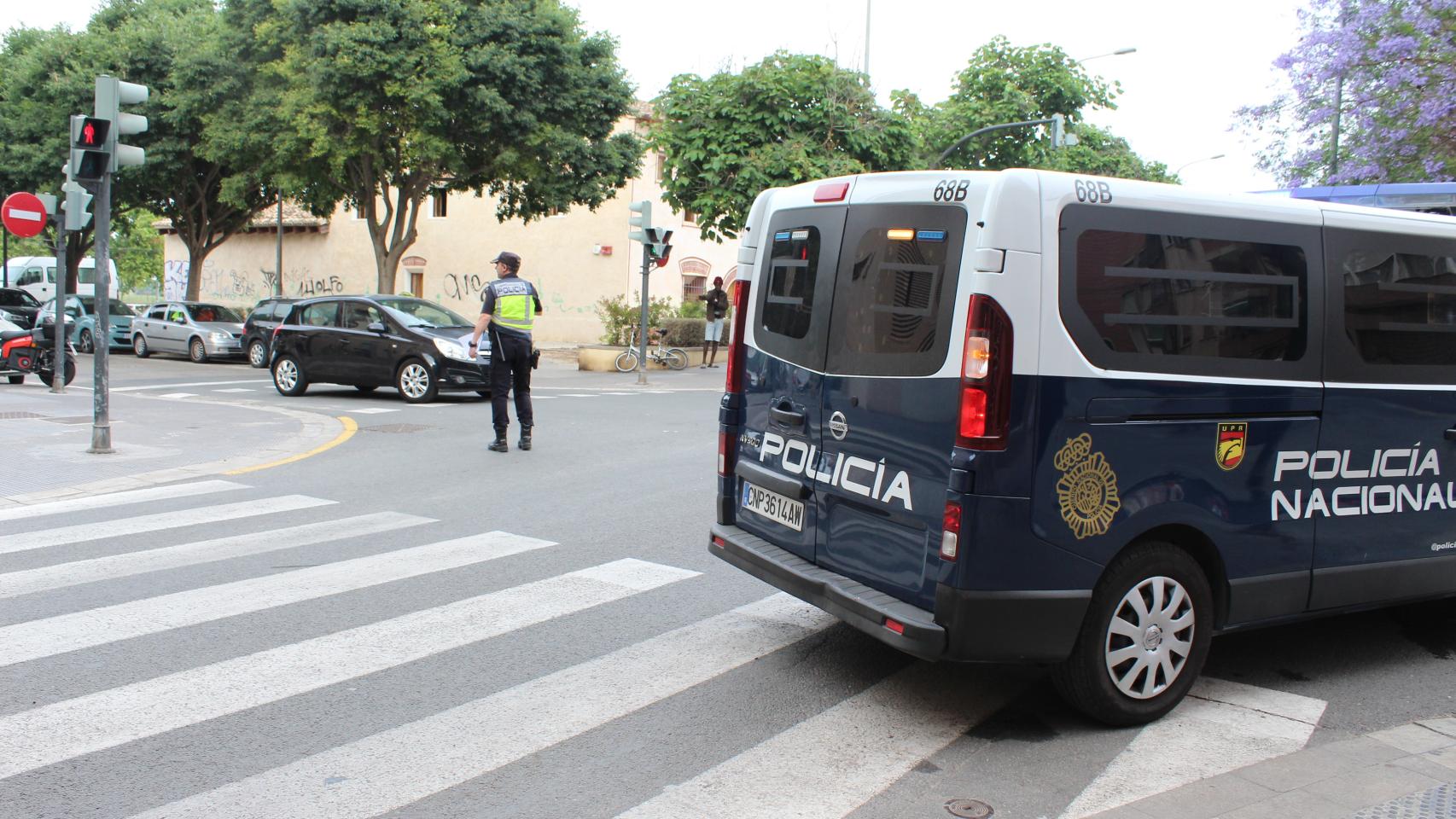 Un furgón de la Policía Nacional en una imagen de archivo.