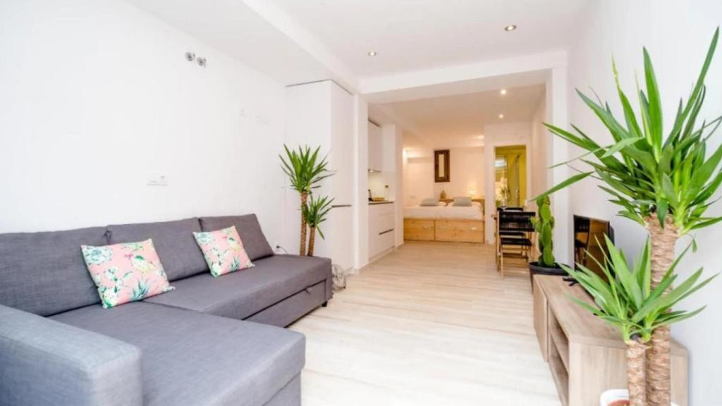 Uno de los apartamentos Malabau Beach House que la campeona olímpica gestiona en Tarifa para alquiler turístico.
