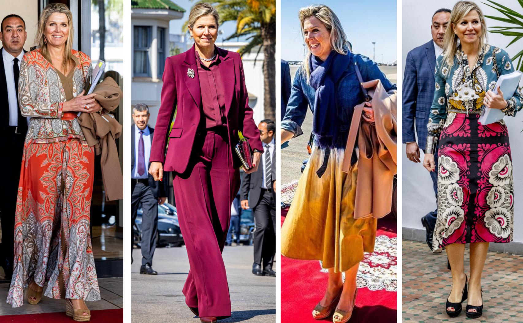 Los 'looks' de Máxima en su viaje.