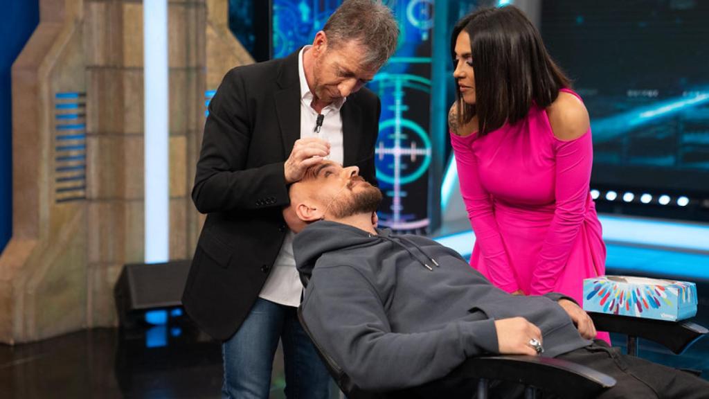 Lorena Castell fue testigo del debut de Miguel Gálvez en 'El Hormiguero'.
