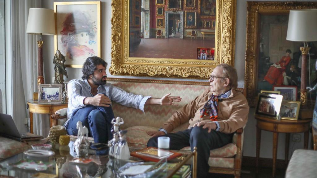 Un momento de la entrevista.