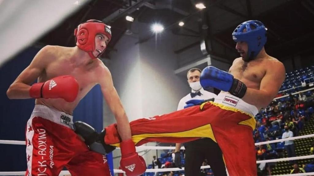 Jaime Lizana durante un combate.