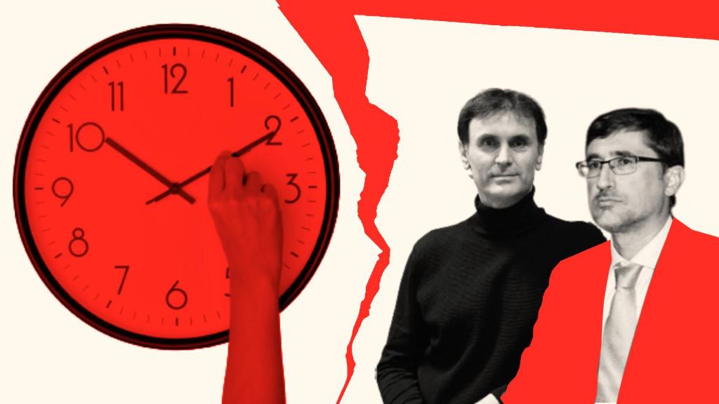 Montaje de los físicos José María Martín y Jorge Mira.