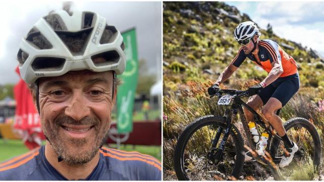 Luis Enrique durante su participación en la Cape Epic 2023