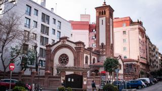 La iglesia de San Jorge, un templo anglicano en la calle Núñez de Balboa (Madrid).