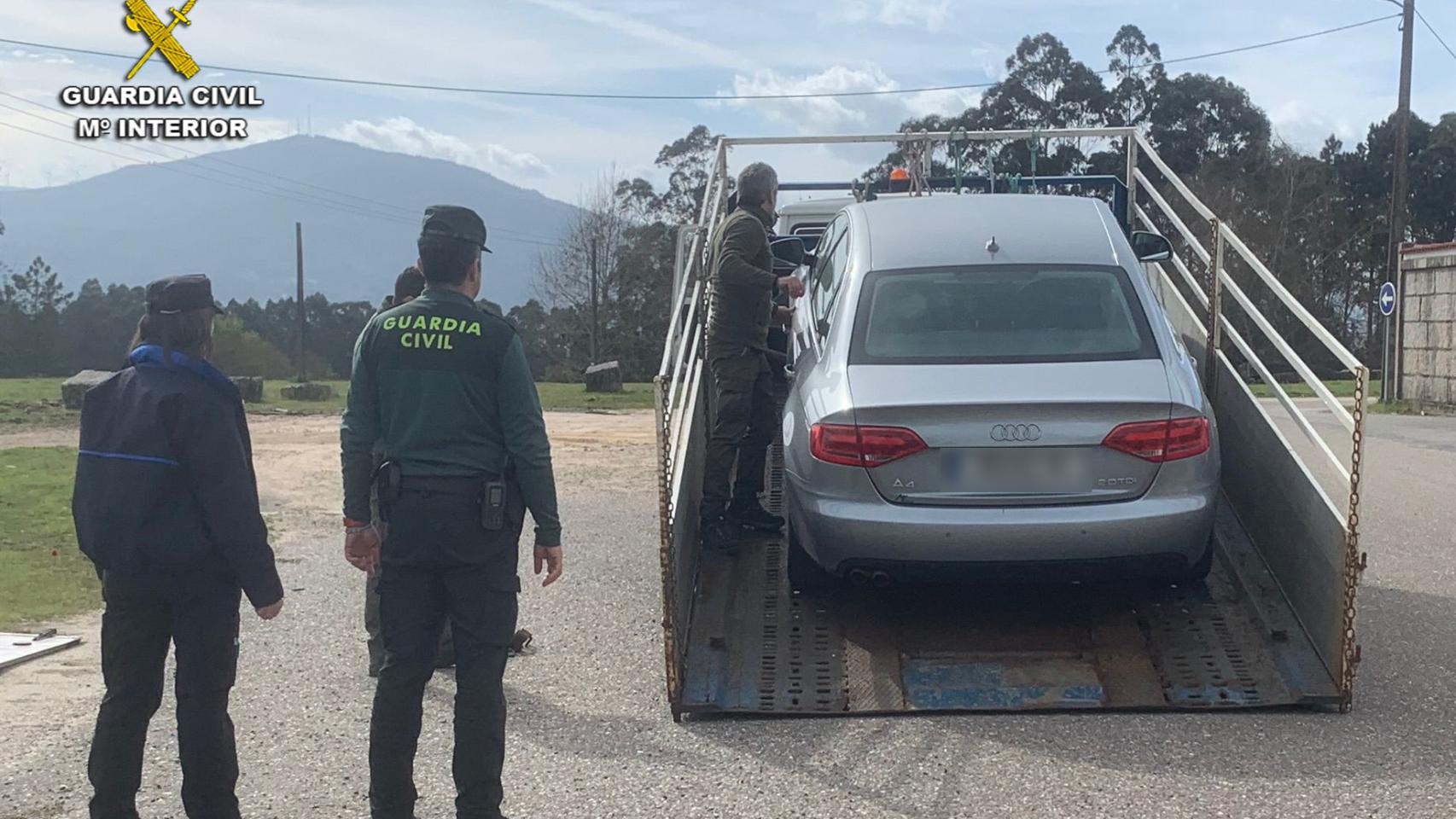 Vehículo incautado.