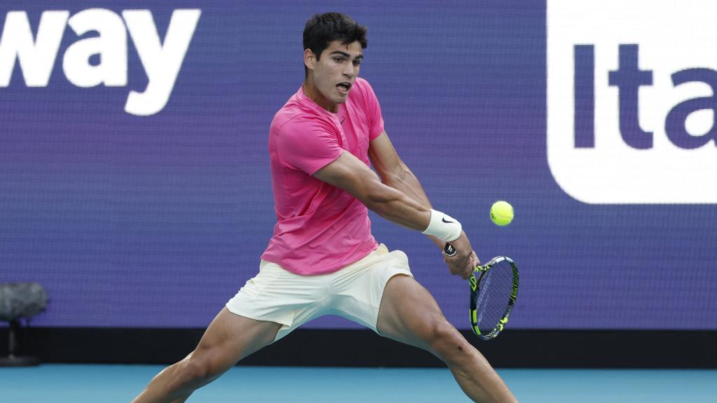 Carlos Alcaraz, en el Masters 1.000 de Miami