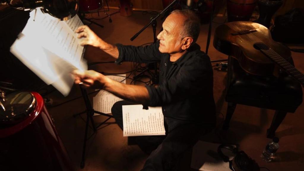 David Broza durante la preparación del disco 'La mujer que yo quiero'