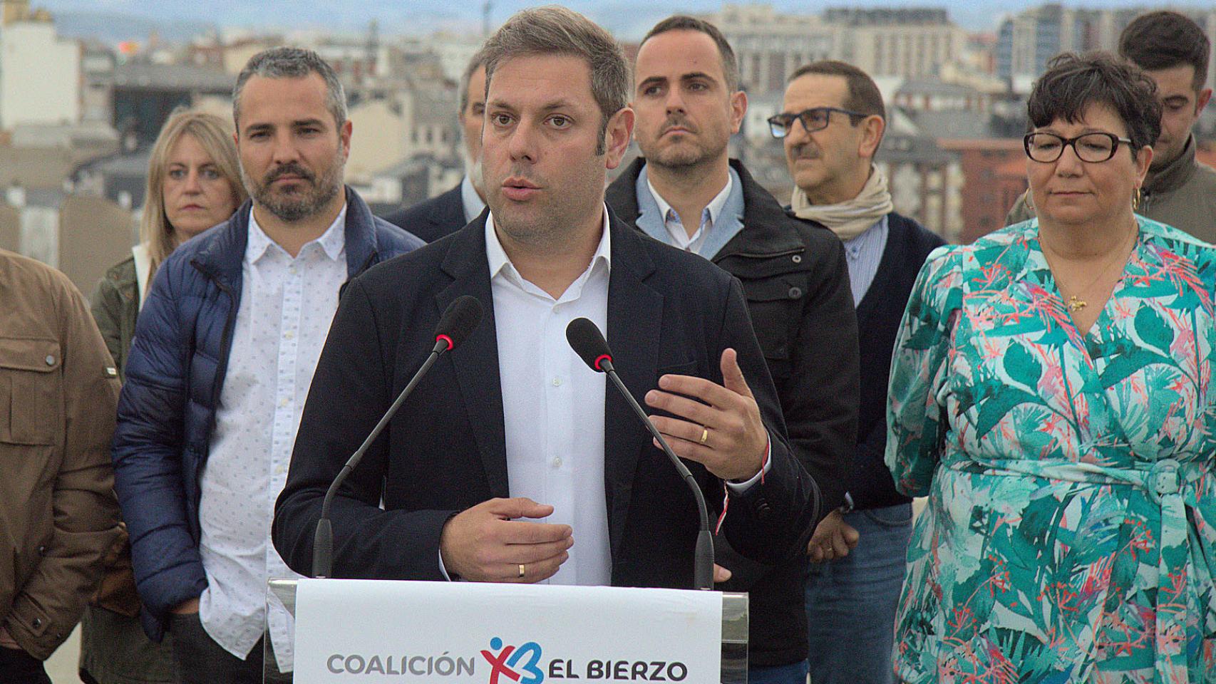 El candidato de Coalición por El Bierzo a la alcaldía de Ponferrada, Iván Alonso