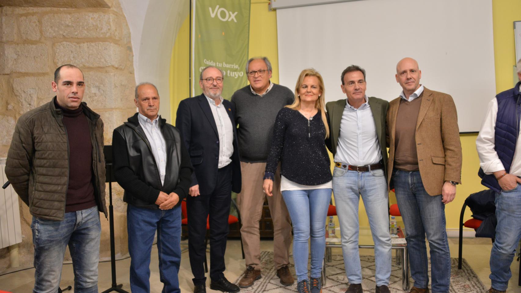 Presentación del candidato de Vox en Zamora, Javier Eguaras, este sábado.
