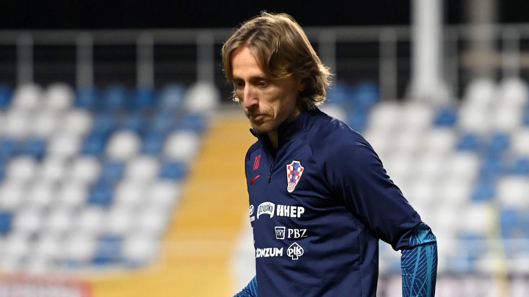 Modric, con la selección de Croacia