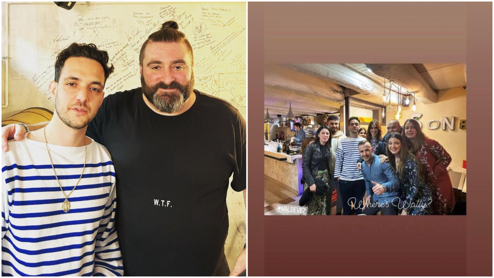Imágenes de C.Tangana compartidas por el restaurante Valdevez.