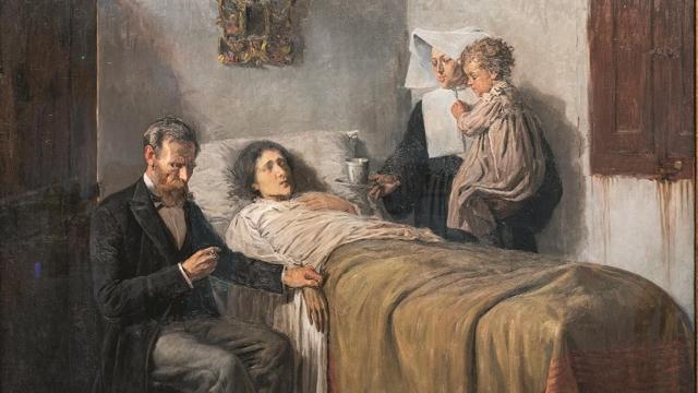 Pablo Picasso: 'Ciencia y caridad', 1897. Museo Picasso de Barcelona. Imagen: © Sucesión Pablo Picasso, VEGAP, Madrid, 2023