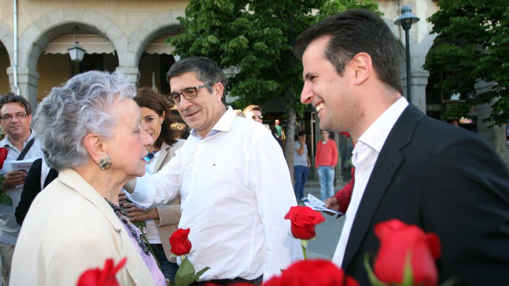 Luis Tudanca y Patxi López en Ávila