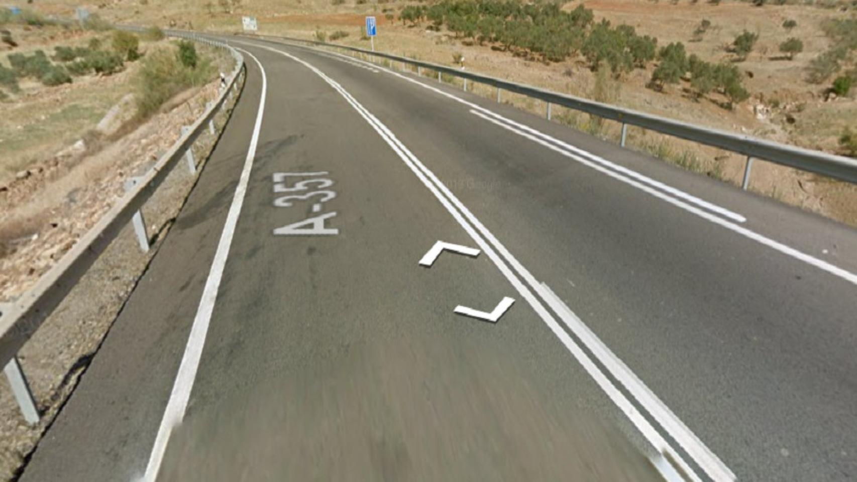 La A-357, donde ha tenido lugar el accidente en Carratraca.