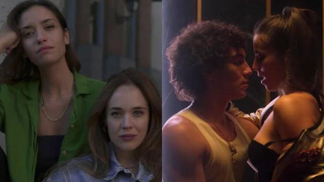 A la izquierda, Lucía y Tábata, de IntimAct; a la derecha, una escena de Élite.