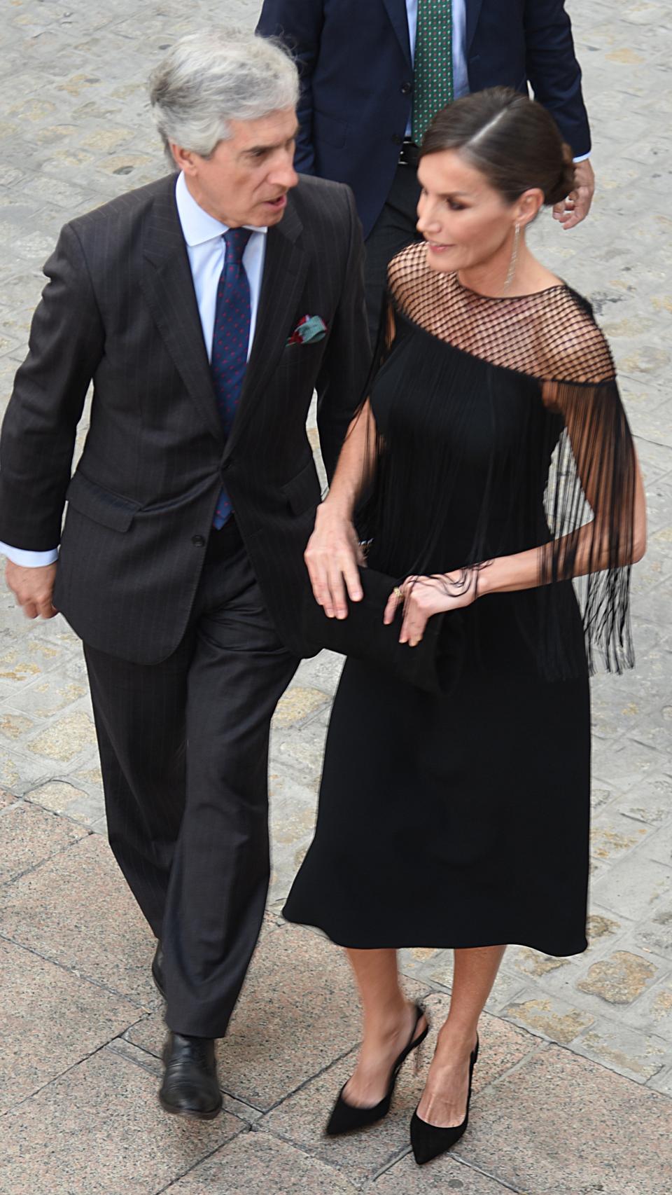 El 'outfit' que ha escogido la Reina, firmado por Hugo Boss.