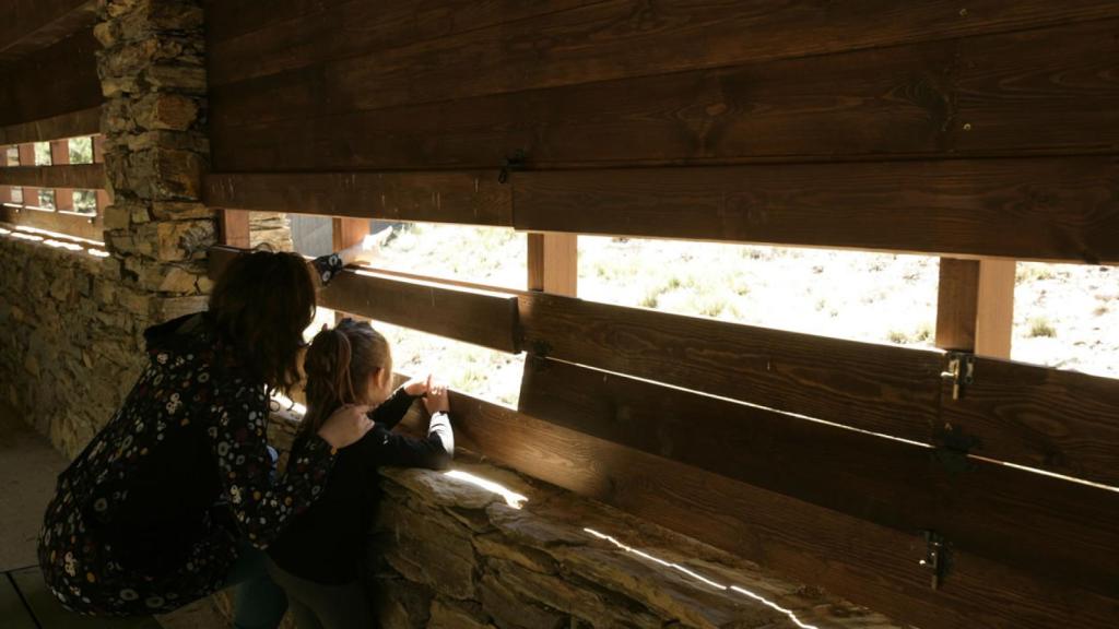 Uno de los observatorios del Centro del Lobo Ibérico de Castilla y León