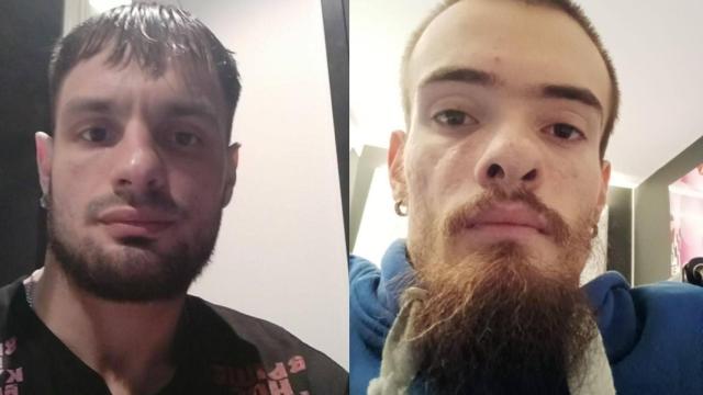 A la izquierda Bohdan y a la derecha Oleksandr durante su conversación con EL ESPAÑOL.